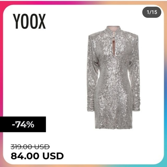 Aniye By Short Dress Silver - Picture 7 of 9